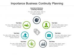 Importance business continuity planning ppt powerpoint presentation portfolio icons cpb