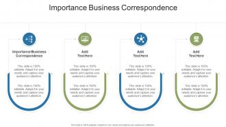 Importance Business Correspondence In Powerpoint And Google Slides Cpb