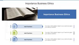 Importance Business Ethics In Powerpoint And Google Slides Cpb