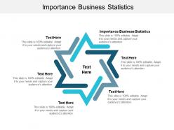 Importance business statistics ppt powerpoint presentation infographics cpb