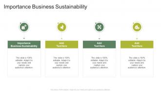 Importance Business Sustainability In Powerpoint And Google Slides Cpb