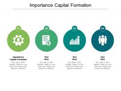 Importance capital formation ppt powerpoint presentation templates cpb