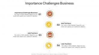 Importance Challenges Business In Powerpoint And Google Slides Cpb