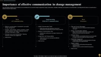 Importance Change Management Change Management Plan For Organizational Transitions CM SS