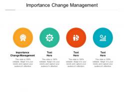 Importance change management ppt powerpoint presentation slide download cpb