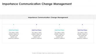 Importance Communication Change Management In Powerpoint And Google Slides Cpb