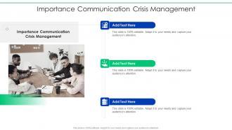 Importance Communication Crisis Management In Powerpoint And Google Slides Cpb