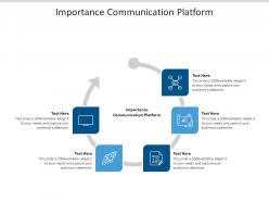 Importance communication platform ppt powerpoint presentation file graphics design cpb
