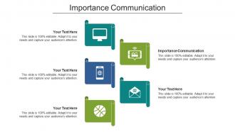 Importance Communication Ppt Powerpoint Presentation Styles Background Designs Cpb