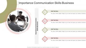 Importance Communication Skills Business In Powerpoint And Google Slides Cpb