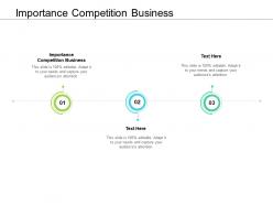 Importance competition business ppt powerpoint presentation slides example cpb