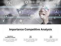 Importance competitive analysis ppt powerpoint presentation pictures shapes cpb