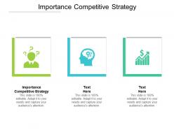 Importance competitive strategy ppt powerpoint presentation professional cpb