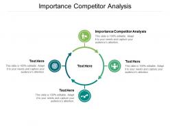 Importance competitor analysis ppt powerpoint presentation ideas graphic images cpb