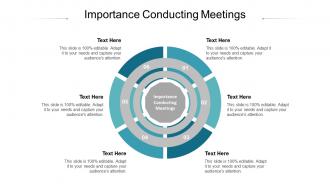Importance conducting meetings ppt powerpoint presentation file example cpb