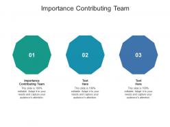 Importance contributing team ppt powerpoint presentation icon images cpb