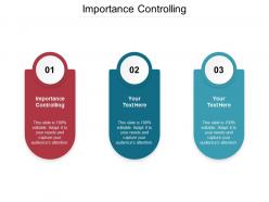 Importance controlling ppt powerpoint presentation infographic template guide cpb