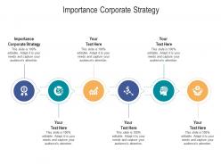 Importance corporate strategy ppt powerpoint presentation slides outfit cpb