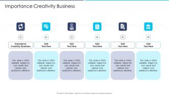 Importance Creativity Business In Powerpoint And Google Slides Cpb