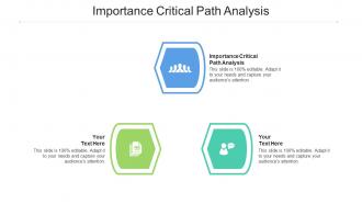 Importance critical path analysis ppt powerpoint presentation pictures format ideas cpb