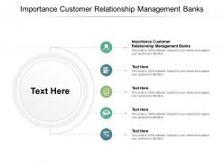 Importance customer relationship management banks ppt powerpoint presentation infographic cpb