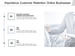 Importance customer retention online businesses ppt powerpoint presentation portfolio cpb