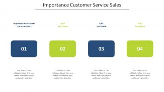 Importance Customer Service Sales In Powerpoint And Google Slides Cpb