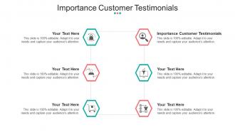 Importance Customer Testimonials Ppt Powerpoint Presentation Layouts Professional Cpb