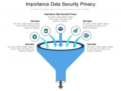 Importance data security privacy ppt powerpoint presentation model slideshow cpb