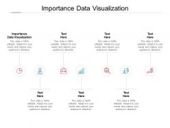 Importance data visualization ppt powerpoint presentation infographic cpb