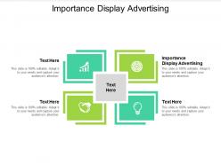 Importance display advertising ppt powerpoint presentation infographic template grid cpb