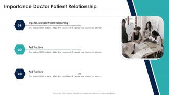 Importance Doctor Patient Relationship In Powerpoint And Google Slides Cpb