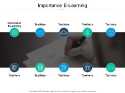 Importance e learning ppt powerpoint presentation slides graphics download cpb