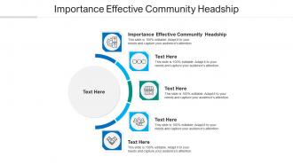 Importance effective community headship ppt powerpoint presentation show vector cpb