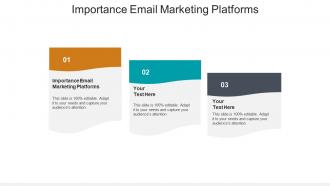 Importance email marketing platforms ppt powerpoint presentation slides tips cpb