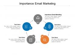 Importance email marketing ppt powerpoint presentation file templates cpb