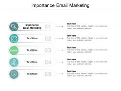Importance email marketing ppt powerpoint presentation styles template cpb