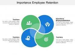Importance employee retention ppt powerpoint presentation icon sample cpb