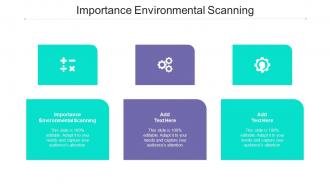 Importance Environmental Scanning Ppt Powerpoint Presentation File Example Cpb