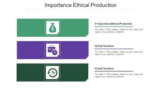 Importance Ethical Production Ppt Powerpoint Presentation Portfolio Design Cpb