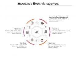 Importance event management ppt powerpoint presentation pictures backgrounds cpb