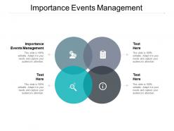 Importance events management ppt powerpoint presentation slideshow cpb