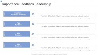 Importance Feedback Leadership In Powerpoint And Google Slides Cpb