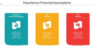 Importance Financial Assumptions Ppt Powerpoint Presentation Styles Visuals Cpb