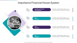 Importance Financial House System In Powerpoint And Google Slides Cpb