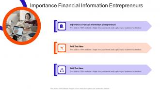 Importance Financial Information Entrepreneurs In Powerpoint And Google Slides Cpb