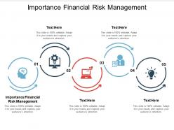 Importance financial risk management ppt powerpoint presentation infographic template templates cpb