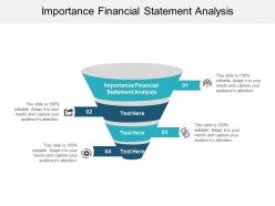 Importance financial statement analysis ppt powerpoint presentation template cpb
