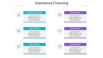 Importance Financing Ppt Powerpoint Presentation Icon Tips Cpb