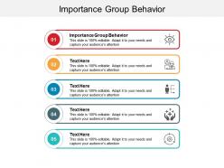 Importance group behavior ppt powerpoint presentation portfolio backgrounds cpb